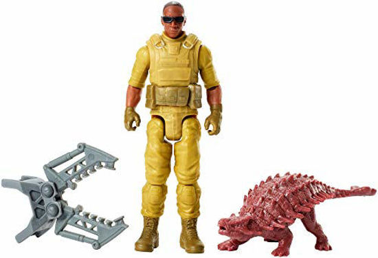 GetUSCart- JURASSIC WORLD BASIC FIGURE Mercenary \u0026 Ankylosaurus