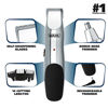Picture of WAHL 5622 Groomsman Rechargeable Beard, Mustache, Hair & Nose Hair Trimmer for Detailing & Grooming, Black