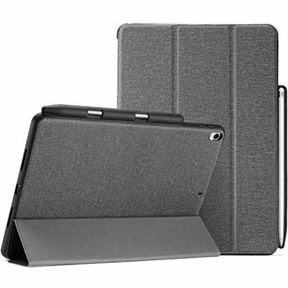 Picture of ProCase iPad Air (3rd Gen) 10.5 2019 / iPad Pro 10.5 Case, Slim Folio Stand Protective Book Cover Case Lightweight Smart Cover for iPad Air 10.5 2019 / iPad Pro 10.5 with Apple Pencil Holder -Grey