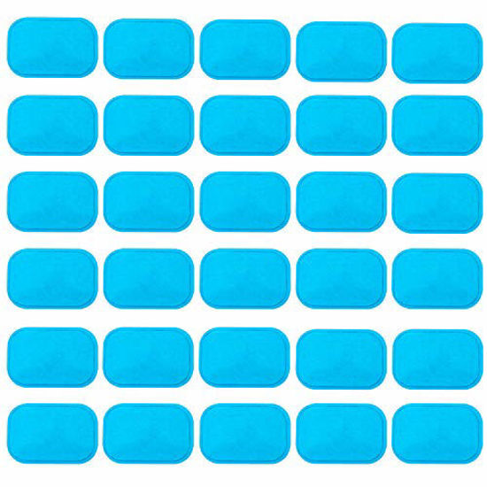 Picture of ABS Gel Pads, 30PCS Muscle Stimulator Pads Replacement for Ultimate Muscle EMS Toner Abdominal Belt Belly Thigh Flab Arm Leg Waist Workout Trainer Machine