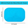Picture of ABS Gel Pads, 30PCS Muscle Stimulator Pads Replacement for Ultimate Muscle EMS Toner Abdominal Belt Belly Thigh Flab Arm Leg Waist Workout Trainer Machine