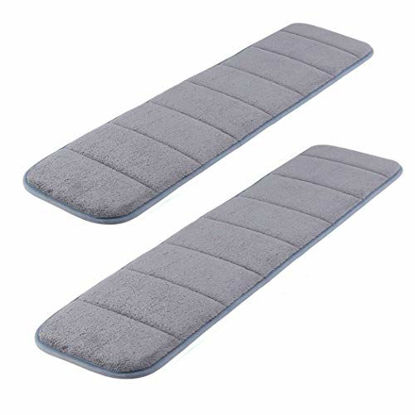 Picture of 2Pcs Computer Wrist Elbow Pad, Creatiee Upgraded Wrist Rest Arm Pad(Soft, Long-sized), Keyboard Wrist Elbow Support Mat for Office Desktop Working Gaming - Less Elbow Pain (7.9 x 31.5 inch) (Gray)