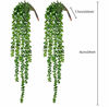 Picture of CEWOR 4pcs Artificial Succulents Hanging Plants Fake String of Pearls for Wall Home Garden Decor (23.62 Inches Each Length)
