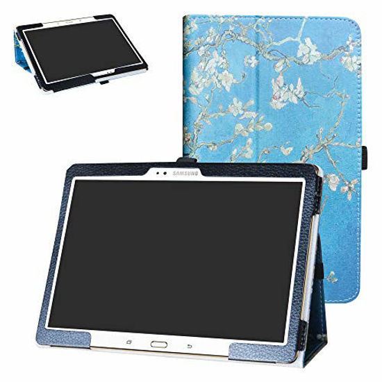 Picture of Samsung Tab S 10.5 T800 Case,Bige PU Leather Folio 2-Folding Stand Cover for 10.5" Samsung Galaxy Tab S 10.5 Sm-t800 Sm-t801 Sm-t805 t807 Tablet,Almond Blossom