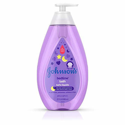 Picture of Johnson's Bedtime Baby Bath with Soothing NaturalCalm Aromas, Hypoallergenic & Tear Free Formula, 27.1 fl. oz