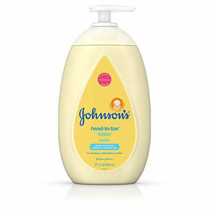 Picture of Johnsons Head-to-Toe Moisturizing Baby Body Lotion, Hypoallergenic and Paraben Free, 27.1 fl. oz