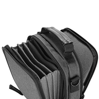 Picture of Neewer Camera Lens Filter Pouch Case with Shoulder Strap, Made of Solid Canvas for 6 Piece 100x100mm or 100x150mm Square or Rectangular Filters