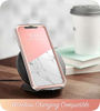 Picture of i-Blason Cosmo Full-Body Bumper Case with Built-in Screen Protector for iPhone XR 2018 Release, Pink Marble, 6.1"