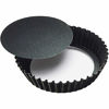 Picture of Paderno World Cuisine Deep Non-Stick Removable Base tart pan, 9.5in, Black