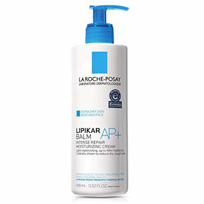 Picture of La Roche-Posay Lipikar Balm AP+ Intense Repair Body Cream for Extra Dry Skin & Sensitive Skin, Body Moisturizer to Hydrate & Soothe, Dermatologist Recommended, Fragrance-Free