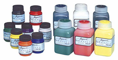 Picture of Jacquard Products JAC1000 Textile Color Fabric Paint (8 Pack), 2.25 oz, Primary & Secondary Colors, Assorted