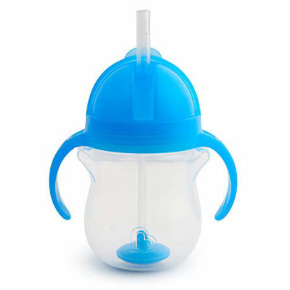 Picture of Munchkin Any Angle Click Lock Weighted Straw Trainer Cup, Blue, 7oz