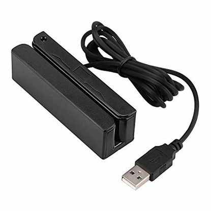 Picture of MSR90 USB Swipe Magnetic Credit Card Reader 3 Tracks Mini Smart Card Reader MSR605 MSR606 Deftun