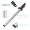 Picture of Kota Japan 12 in. Diamond Carbon Steel Professional Knife Sharpener Rod | Kitchen, Home or Hunting | Master Chef, Hunter or Home Gourmet Blade Sharpening Rod or Stick