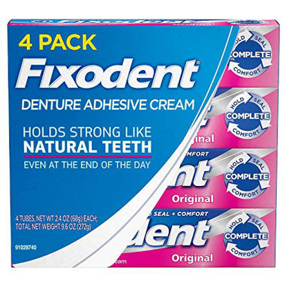 Picture of Fixodent Complete Original Denture Adhesive Cream, 4 pk./2.4 oz.