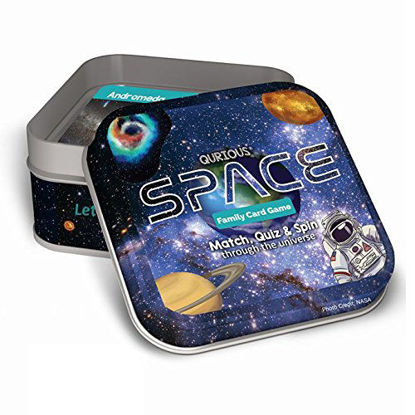 Picture of Qurious Space | STEM Flash Card Game | Explore, Match, Quiz & Spin Through The Universe. Perfect for Astronomy Fans and Future Astronauts