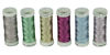 Picture of Simthread 6 Colors 3-Ply Metallic Shuttle Tatting Yarn 50 Meters Each for Shuttle Tatting Jewellery lacemaking (Color 2)
