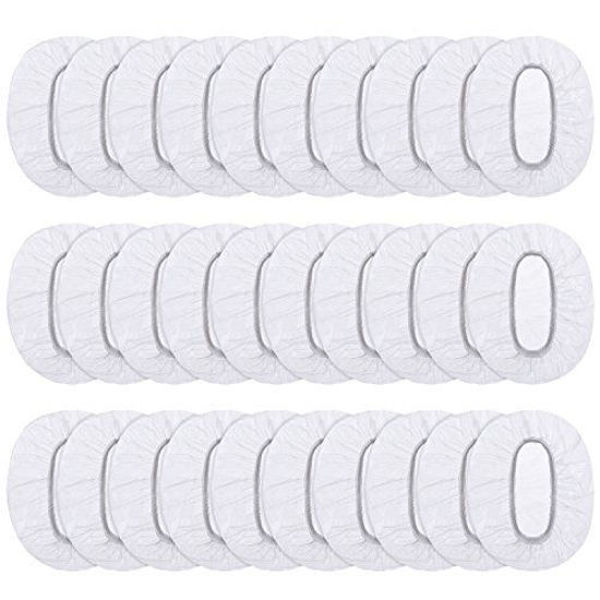 Picture of 100 Pack Clear Disposable Ear Protectors Waterproof Ear Covers for Hair Dye, Shower, Bathing
