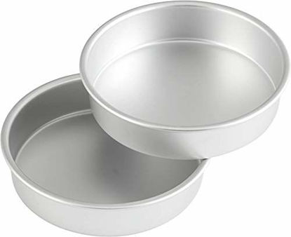 Picture of Wilton Aluminum Round Set, 8 x 2-Inch, 2-Pack Cake Pan Multipack, Assorted