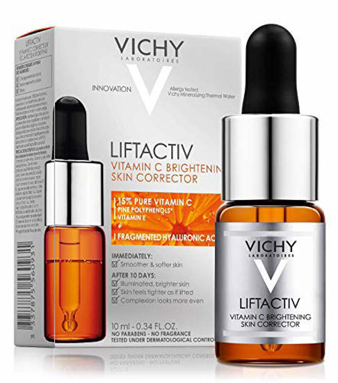 Picture of Vichy LiftActiv Vitamin C Serum and Brightening Skin Corrector, Anti Aging Serum for Face with 15% Pure Vitamin C, Hyaluronic Acid and Vitamin E, for Brighter, Firmer Skin