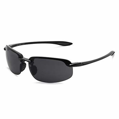 Picture of JULI Sports Sunglasses for Men Women Tr90 Rimless Frame for Running Fishing Baseball Driving MJ8001