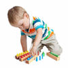 Picture of 6 Pegs Mini Knobbed Cylinder Blocks Montessori - 6.7 Inches - Colorful Wooden Early Home School Toy - 4pcs Set