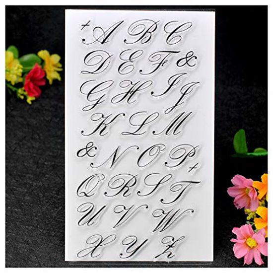 GetUSCart- Kwan Crafts Letters English Alphabet Clear Stamps for Card  Making Decoration and DIY Scrapbooking