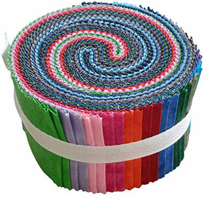 Picture of Tonal Blenders Jelly Roll 40 Precut 2.5-inch Quilting Fabric Strips