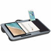 Picture of LapGear Home Office Lap Desk with Device Ledge, Mouse Pad, and Phone Holder - Silver Carbon - Fits Up to 15.6 Inch Laptops - Style No. 91585