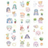 Picture of Kawaii Stationery Sticker Set (Assorted 18 Sheets) Pink Sakura Cherry Blossom Household Gardening Tool Cute Girl Flower Succulent Plants Cactus Decorative Adhesive Label for for Diary ScrapbookPlanner