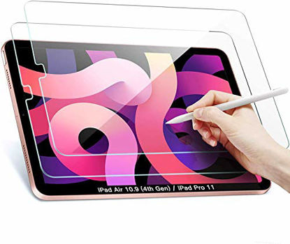 Picture of Ztotop Screen Protector for iPad Pro 11 2nd Generation 2020, [2 Pack] Face ID and iPad Pencil Compatible/ 9H Tempered Glass Screen Protector for iPad 11 2020/2018 (1st Gen)