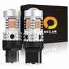 Picture of OXILAM 7440 LED Bulbs Amber Yellow 2800LM for Turn Signal Lights with Build-in Load Resistor CANBUS Error Free T20 7440NA 7441 W21W WY21W Blinker Bulb Replacement (2PCS)