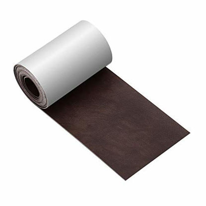 Picture of Leather Tape 3X60 Inch Self-Adhesive Leather Repair Patch for Sofas, Couch, Furniture, Drivers Seat(Dark Brown)