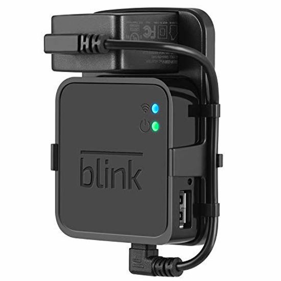 Mount Bracket Holder for Blink XT and Blink XT2 Outdoor and Indoor Home Security Camera with Easy Mount Short Cable Outlet Wall Mount for Blink Sync Module Black 