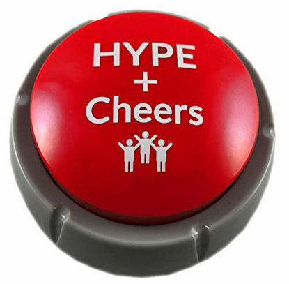 Picture of Air Horn Can Sound Effect with Applause and Cheers Noise Button Buzzer for Office Soccer Party Gag Gift DJ HYPE