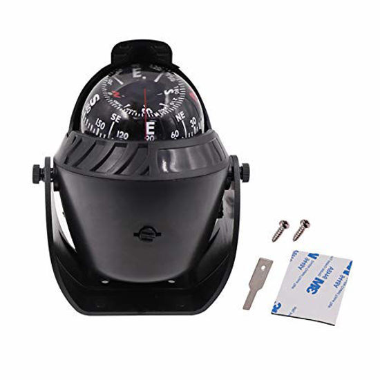 Waterproof IP67 Sea Pivoting Marine Compass With Electronic LED Light