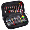 Picture of TOPFORT Fishing Lures, Fishing Spoon,Trout Lures, Bass Lures, Spinning Lures,Hard Metal Spinner Baits kit with Carry Bag