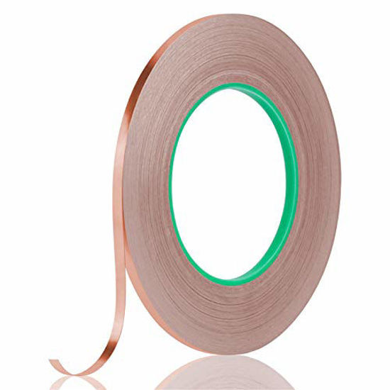 Copper Foil Tape Multi-Sizes with Conductive Adhesive, Double-Sided  Conductive Copper Tape for Soldering Guitar EMI Shielding Electrical  Repairs Home