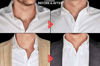 Picture of Collar Stay Stickers for Men & Women - Double Sided Fashion Tape - Shirt, Tie & Belt Anchor - Shirt Button Repair - With Magnetic Luxury Bamboo Storage Box (66 Pack)