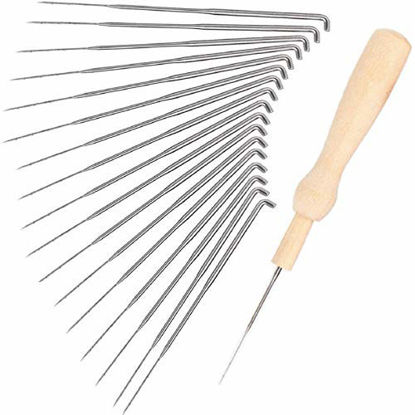 Picture of 30 Pcs Needle Felting Kit, Wool Felting Needles Tool, Needle Felting Supplies, Wool Felting Supplies Needle Felting Tool, 3 Sizes Felting Needles 3.58/3.39/3.07 inch