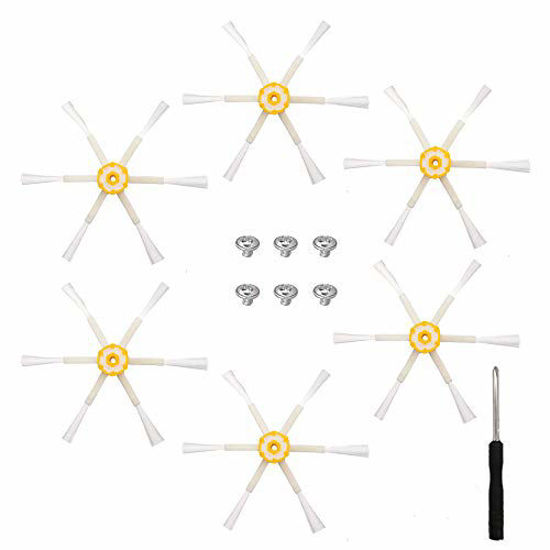 3-Armed Side Brushes+Screws Replaced Fit For iRobot Roomba 500 600 Series Vacuum
