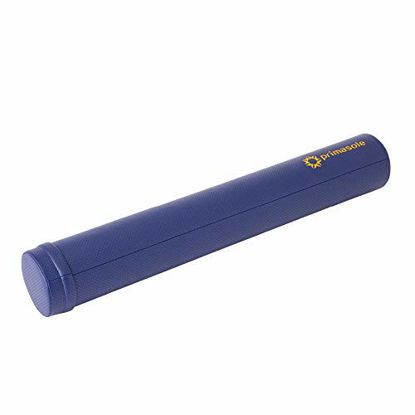 Picture of Primasole Exercise Foam Roller for Yoga, Pialtes, Workout. Foam for Stretch Exercise Fascia self-Care Pole wtih Punching Leather (Navy Blue Color) 38.5inch Long, 220lb Load Limit PSS91NH069A