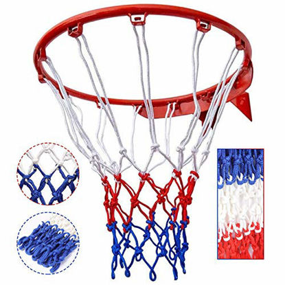 Picture of Basketball Net Replacement ,Heavy Duty Basketball Net for Hoop ,Anti-Whip Basketball Hoop Nets,Premium Quality All-Weather Thick Nets,Fits Outdoor/Indoor Standard 12 Loops Rim