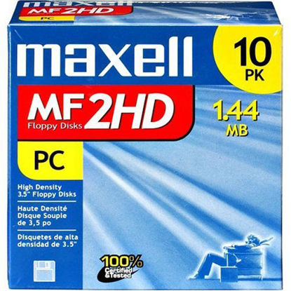 Picture of Maxell 3.5 HD 1.44MB Pre-Formatted MF2HD 10-Pack