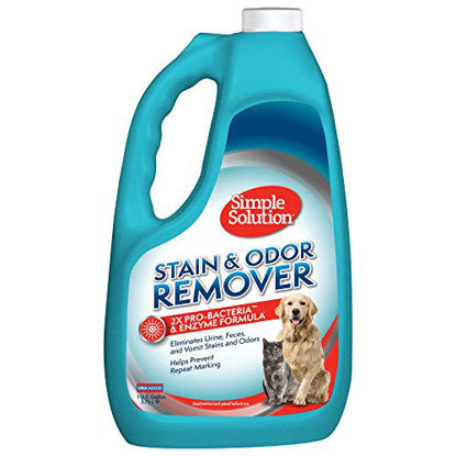 Picture of Simple Solution Pet Stain and Odor Remover | Enzymatic Cleaner with 2X Pro-Bacteria Cleaning Power | 1 Gallon