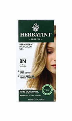 Picture of Herbatint Permanent Haircolor Gel, 8N Light Blonde, 4.56 Ounce