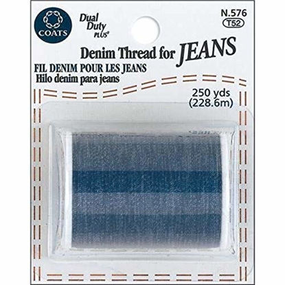 Picture of Coats&Clark N576 Denim Thread for Jeans, 250-Yard, Blue