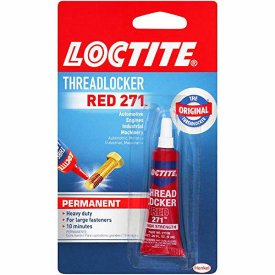 Picture of Loctite 209741 Heavy Duty Threadlocker, 0.2 oz, Red 271, 0.2