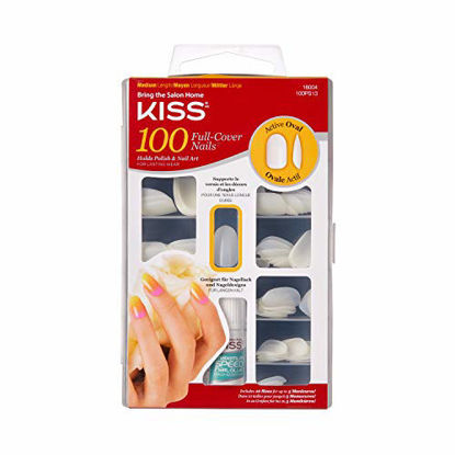 Picture of Kiss Products 100 Full Cover Nails (0.24 Pound)