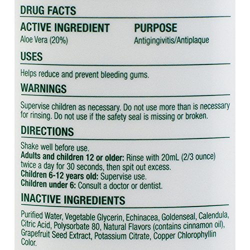 GetUSCart Natural Dentist The Healthy Gums Antigingivitis Mouthwash to